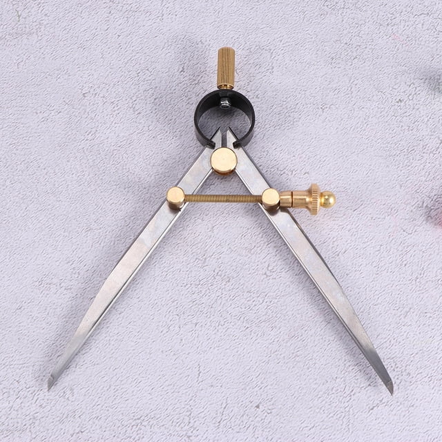 WEUVEB Wing Divider Para Cuero Con Ajuste Preciso Y Rotación Para Manualidades Plateado