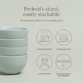 thumbnail image 2 of over&back Coupe Miniature Bowl Set - Stoneware Dishes - Comes with 4 Mini Bowls - Easy-to-Stack All-Occasion Place Settings - 4.3" x 4.3" x 2.3" - 9oz - Semi-Matte Fog Blue, 2 of 6