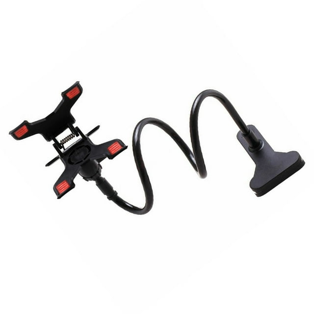 pitrice Plastic Mobilephone Clip Holder Portable Reusable Removable Adjustable Neck Protection Kitchen Table Headboard Bracket As shown