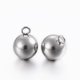 thumbnail image 2 of Tarnish Resistant 304 Stainless Steel Sphere Charms Round Ball Mixed Color 11x8mm Hole: 2mm, 2 of 2