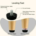 thumbnail image 3 of Uxcell M8 x 13 x 30mm Furniture Glide Leveling Feet Adjustable Leveler Floor Protector 2Pcs, 3 of 5