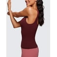 thumbnail image 4 of CRZ YOGA Butterluxe Women’s U Neck Tank Top with Built in Bra Soft Padded Crop Camisole, 4 of 6