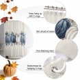 thumbnail image 5 of Shower Curtain 72"W x 78"L Thanksgiving Blue Fabric Shower Curtains Set with Hooks Water Repellent Bathroom Curtains Machine Washable Bathroom Accessories, 5 of 6