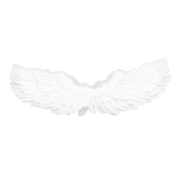 Ala de Ángel Blanca Para Niños y Adultos, Diadema Con Alas de Plumas, Disfraz de Varita, Fiesta de NaviDad y Halloween