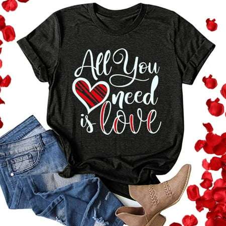 

lystmrge Short Sleeve Tops for Women Summer Athletic Long Sleeve Shirt Women under Scrub Women Long Sleeve Shirts Women Casual Letter Printing Short Sleeves O-Neck Loose T-Shirt Blouse Tops