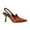 Brown, variant on XYD Women Pointed Toe Slingback Pumps Stiletto Heels Buckled Back Strap Events Dinners Dress Shoes Size 10 Black
