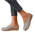 thumbnail image 3 of Willtoo Orthopedic Dress Shoes for Women Arch Support Work Shoes Wide Non Slip Slip on Work Shoes Knitted Mesh Stretch Comfortable 2026 New Foam Shoes, 3 of 6