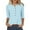 Light Blue, variant on My Items Womens Spring T Shirts Womens Shirts Packs Spring Womens Tops 3/4 Length Sleeves Plus Size Womens Blouses Dressy Casual Pink my orders