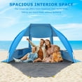 thumbnail image 2 of Gorich UPF 50+ Beach Tent, Windproof Sun Shelter for 3-6 People, Easy Setup & Foldable with 5 Sandbags, Spacious Portable Sunshade, 2 of 6