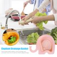 thumbnail image 3 of Escurridor colgante multifuncional para fregadero de cocina cesta de drenaje con Likrtyny forma de cisne y elefante con filtro para sopas, 3 of 7