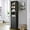 Black-2doors, variant on Tall Metal Pantry Storage Cabinet with Glass Door, Microwave Cabinet with Doors & Adjustable Shelves, Kitchen Pantry Cupboard for Bathroom, Living Room, Kitchen, Pantry