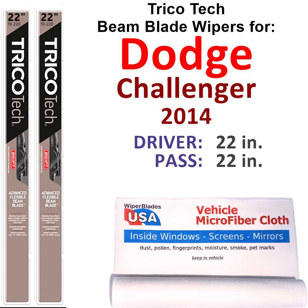 2014 Dodge Challenger Beam Blade Wipers (Set of 2)