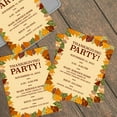 thumbnail image 4 of Modern Thanksgiving Leaf Border Letterhead / 50 Seasonal Printer Paper Sheets / 8.5" x 11" Fall Leaves Illustration / Beautiful Autumn Stationery, 4 of 5