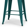 thumbnail image 4 of Rayne - 24" Metal Counter Height Stool (Set of 4) - Teal Blue, 4 of 8