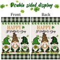 thumbnail image 4 of St Patricks Day Garden Flag - Gnome St. Patrick''s Day 12.5x18 Double Sided Yard Flag Saint Patricks Decor March Irish Shamrock Mini Farmhouse Burlap Small Garden Flag, 4 of 6