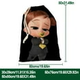 thumbnail image 3 of Bebé Jefe: Niña Blanca Bolsa de regalo con cierre de cinta navideño para decoración de Navidad,50cm×80cm., 3 of 6
