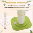 thumbnail image 6 of Pefilos 23" Flower Cat Scratching Post for Indoor Cats, Small Cat Tree Tower with Perches and Spring Ball for Adult Cats, Yellow, 6 of 7