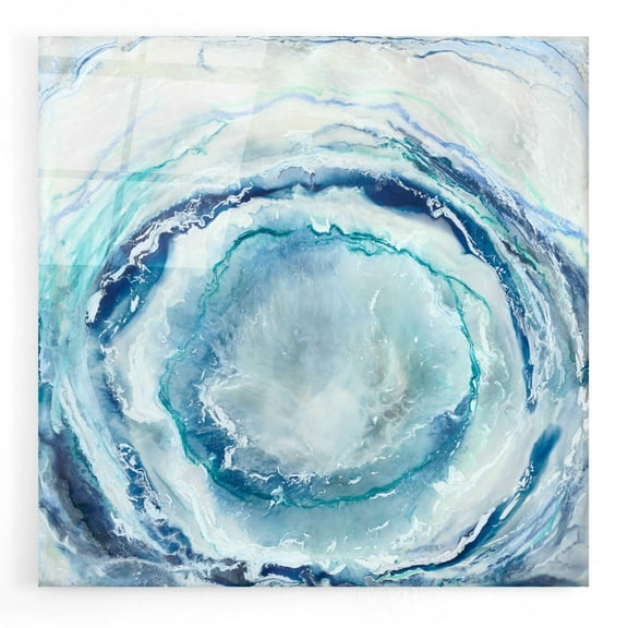 Epic Art 'Ocean Eye I' by Renee W Stramel, Acrylic Glass Wall Art, 12"x12"