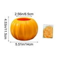 thumbnail image 3 of Zawou Blue Pumpkin-Shaped Decorative Vase with Petal Design, Creative Plastic Flower Pot for Hydroponic Plants, Indoor Home Office, Autumn and Halloween Seasonal Décor, 3 of 6