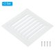 thumbnail image 3 of Ventilación de gablete de aluminio Uxcell de 6"x6", paquete de 2, cubierta de salida de pared exterior, rejilla de aire HVAC con malla de louver, 3 of 6