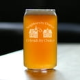 thumbnail image 2 of Bevvee Beer Can Pint Glass 16 oz Neighbors By Chance Neighbors Turned Friends Gifts Beer Glasses, 2 of 4
