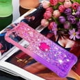 thumbnail image 6 of Clear Case for Samsung Galaxy S23 with Kickstand for Girls Women, Liquid Glitter Sparkle Bling Cute Case Gradient Quicksand Cover for Samsung Galaxy S23 JB Pink Mauve, 6 of 7
