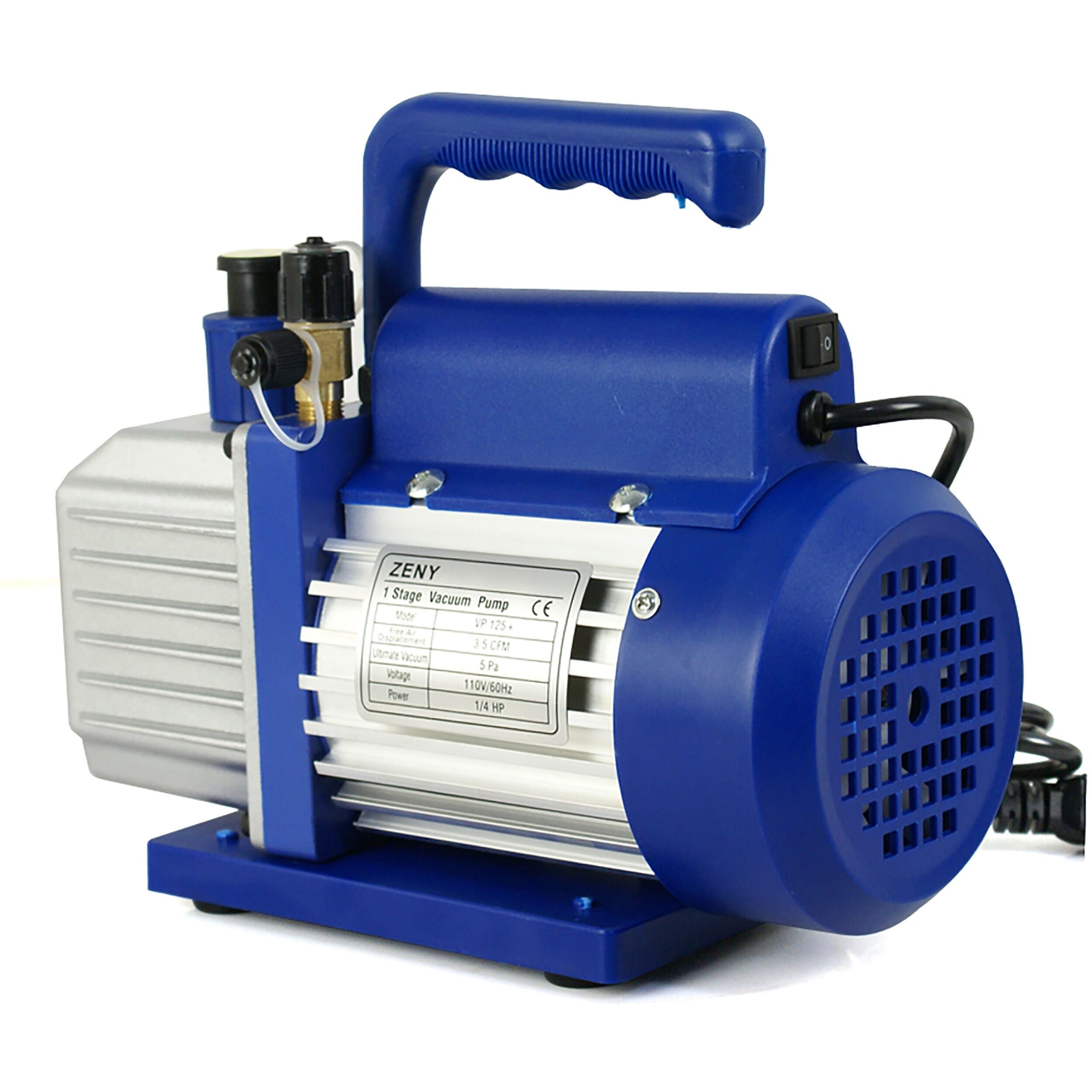 ZENSTYLE 3,5CFM Single-Stage 5 Pa Rotary Vane Economy Vacuum Pump 1/4HP HVAC