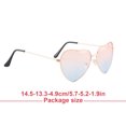 thumbnail image 3 of Minnieouse Gafas de sol de corazón únicas Accesorios de festival de estilo vintage resistentes al desgaste Accesorios de mujer para viajar Playa Rojo, Type3 NO3 Minnieouse AP009055-03, 3 of 6