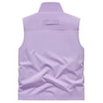 thumbnail image 4 of Mens Mesh Liner Vest with Zipper Pockets Summer Lightweight Softshell Windbreaker Sleeveless Jacket for Golf Sai Travel Hiking Big and Tall Size M-5XL Hot Pink, 4 of 4