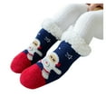 thumbnail image 3 of EnJoCho Clearance Fuzzy Christmas Socks Children Baby Kids Coral Pile Warm Socks Cartoon Baby Socks Adult Xmas Winter Themed Charming Socks Heated Socks Bulk Red Green Cute&Fun, 3 of 8