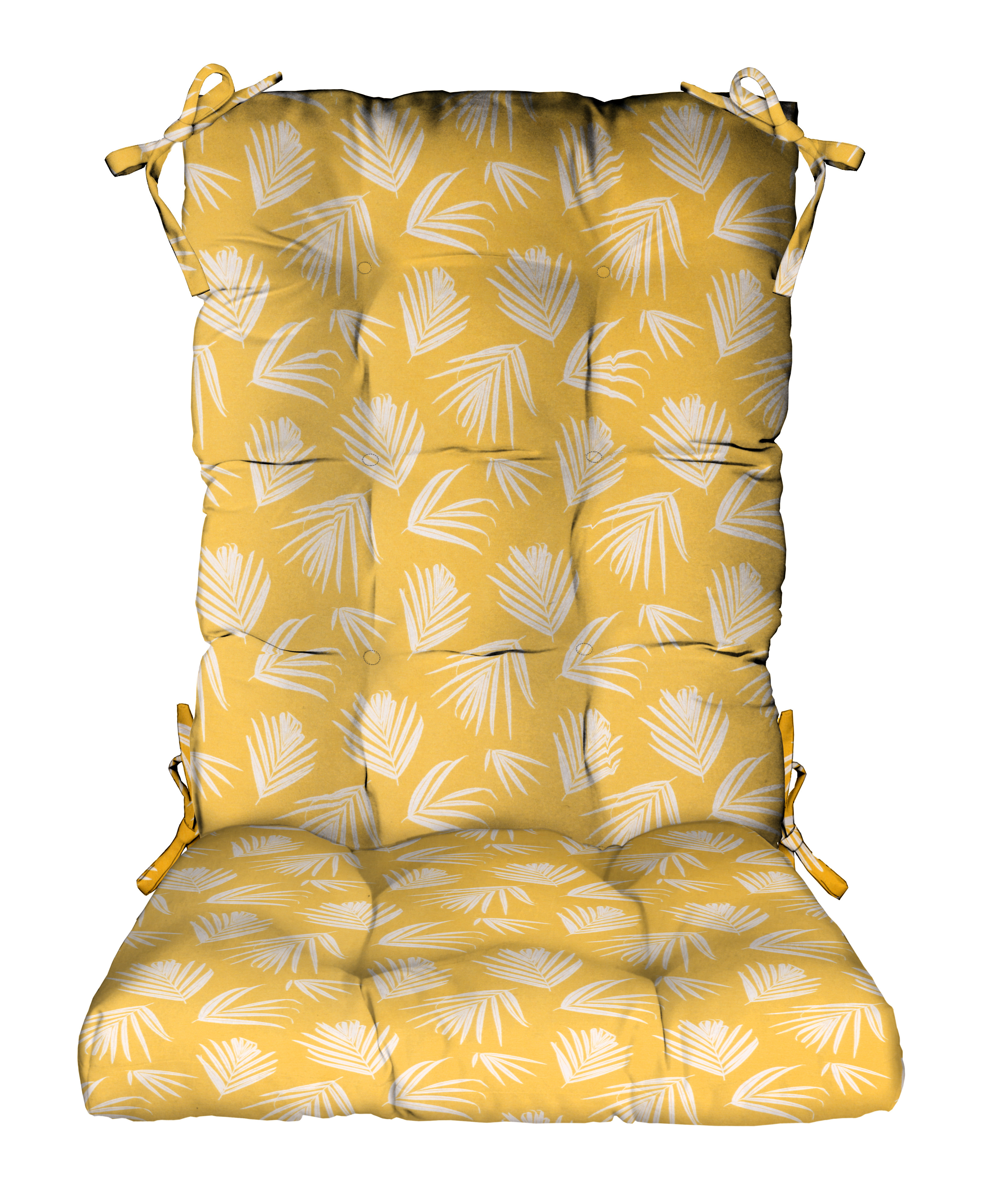 RSH Décor Indoor Outdoor Tufted Rocker Rocking Chair Pad Cushions