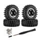 thumbnail image 2 of 4 ruedas y neumáticos para coche RC a escala 1/30, repuestos portátiles para SCX30 Negro, 2 of 9