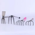 thumbnail image 6 of Raindrops 12.5 Inch Stainless Steel Garden Rake with Pointed Claws and Lightweight for Yard and Lawn Care, 6 of 6