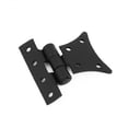 thumbnail image 5 of Small Kitchen Cabinet Hinges Half Butterfly Black Rustic Cabinetry Hardware 2" x 2" Renovators Supply, 5 of 8