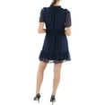 thumbnail image 2 of MSK Womens Petites Chiffon Smocked Mini Dress, 2 of 2