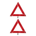 thumbnail image 1 of TABLZONE 2 Pcs Triangles d'Avertissement d'Urgence à Installation Rapide pour Sécurité Routière en Rouge, 1 of 8