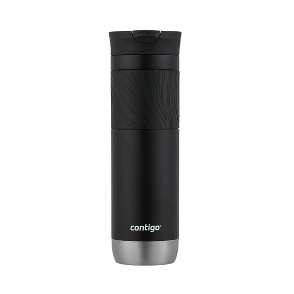 Contigo Byron 2.0 Stainless Steel Travel Mug with SNAPSEAL Lid and Grip, 24 oz (709 ml), Licorice, 1 Count