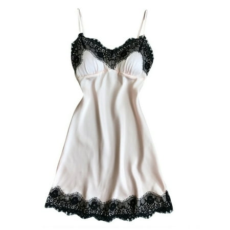

Xinhuaya Women s V-Neck Lace Trim Sling Nightgowns Sleepwear Nightdress
