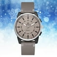 thumbnail image 2 of Women Wristwatch  Pu Watch Men Simple Stylish Quartz Analog PU Leather Strap Watch Business Wristwatch Gray ANGGREK PU Watch, 2 of 3