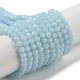 thumbnail image 1 of Opaque Glass Beads Stands Faceted(32 Facets) Round Cyan 4mm Hole: 0.7mm about 87~93pcs/strand 32~33cm, 1 of 5