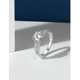 thumbnail image 5 of MomentWish Promise Rings, 1Carat Moissanite Engaegment Rings, D Color VVS1 Simulated Diamond 925 Sterling Silver Ring For Women, 5 of 8