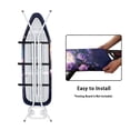 thumbnail image 4 of FKELYI Purple Rose Butterfly Moon Print Ironing Board Cover Iron Padding Covers with Elastic Edge and Cozy Nose Pocket Home Accessories Heat Resistant for Home Using, 2XL, 4 of 5