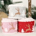 thumbnail image 3 of Wosthever Cinta de regalo de Navidad, ancho de Festival, accesorios de bricolaje, cintas de regalo, coronas, cestas, decoraciones para fiesta de Kits de decoración para fiestas Rojo, 3 of 6