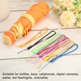 thumbnail image 6 of Uxcell 18cm Portable Item Nylon Cord Lanyards Hand Wrist Strap String Orange 20 Pack, 6 of 6