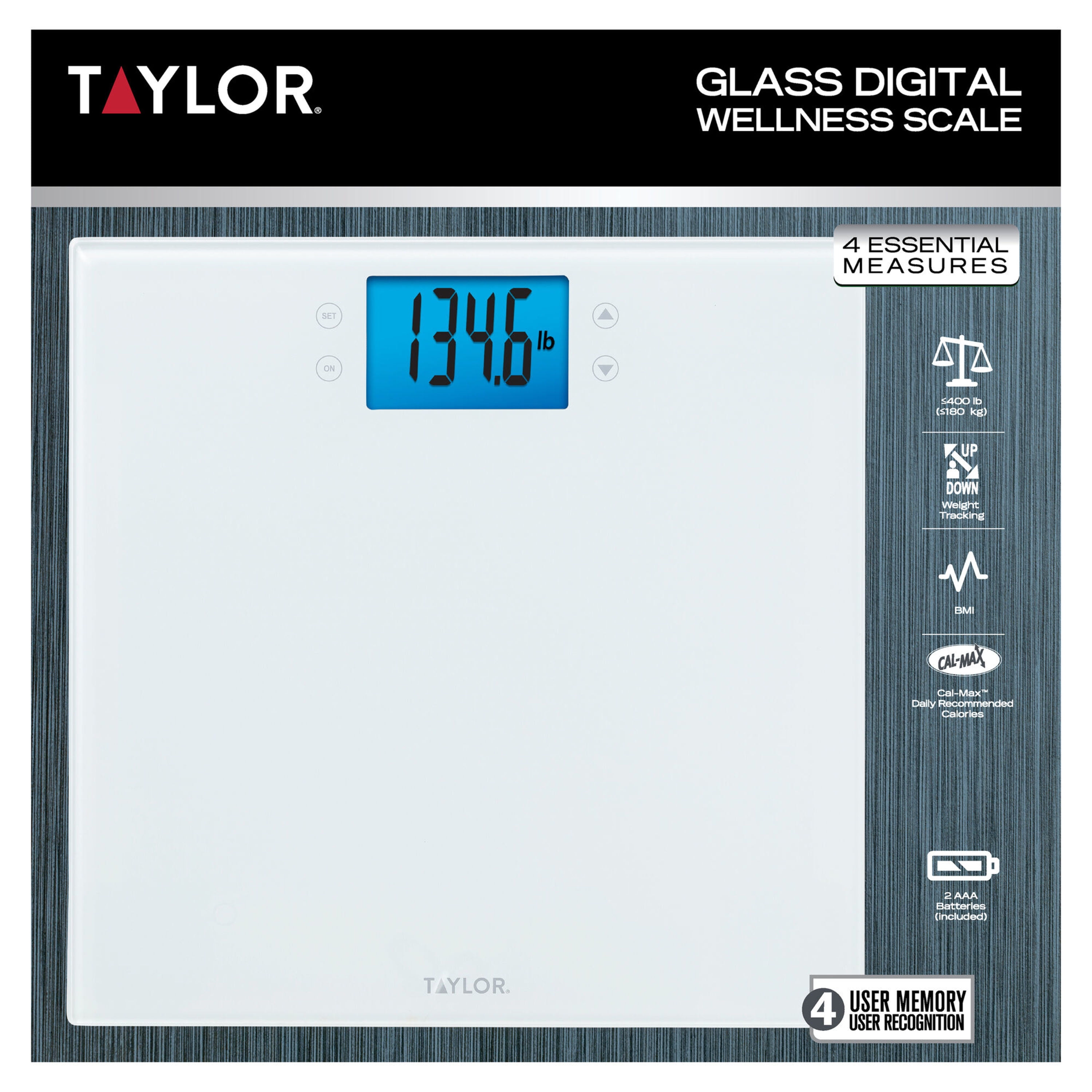 Taylor 5282765 Digital Coffee Scale - 4 1/8 x 4 1/8, Steel