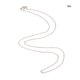 thumbnail image 3 of Qarigey Collar de cadena de plata ajustable estético Universal chapado en cobre DIY collares de mano mujeres hombres para colgantes joyería 16-24 Ropa, zapatos y accesorios Miscelánea 53.3 cm Qarigey AP010323-01B, 3 of 6