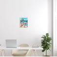 thumbnail image 2 of Stupell Industries Capri Italian Summer Beach Island Graphic Art White Framed Art Print Wall Art, Design by Ziwei Li, 2 of 7