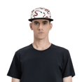 thumbnail image 5 of Kdxio Red Snake Print Snapback Hat for Men Women,Adjustable Baseball Cap, 5 of 7