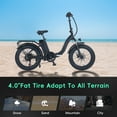 thumbnail image 7 of Patikuin Electric Bike,  500W Brushless Motor, 26"  Folding Electric Bike for Adults, 36V/10Ah Removable Battery, 7 Gears E-Bike ,Max Speed 33 Miles/Hour,4 Modes，Black, 7 of 7