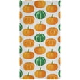 thumbnail image 7 of Dreamtimes Pumpkin Hand Towel Autumn Harvest Vegetable Set of 2 for Bathroom Kitchen Absorbent Soft Home Face Bath Towels 28x14 Inches, 7 of 7